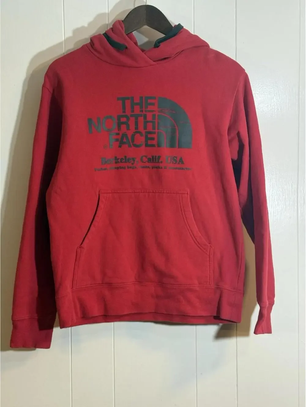 North Face Men’s Hoodie Sz. S Red Berkeley, CA